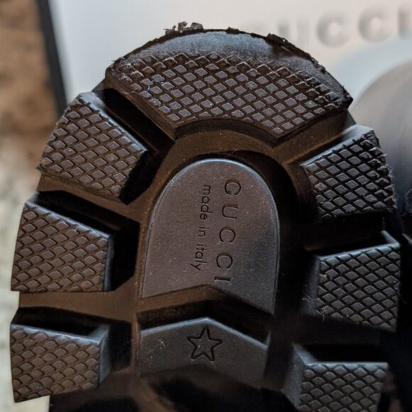 Gucci GG Tweed Snake Sole Boots Black Ivory 37 w/ Box & Dust Bags - Near Mint - Picture 6 of 13